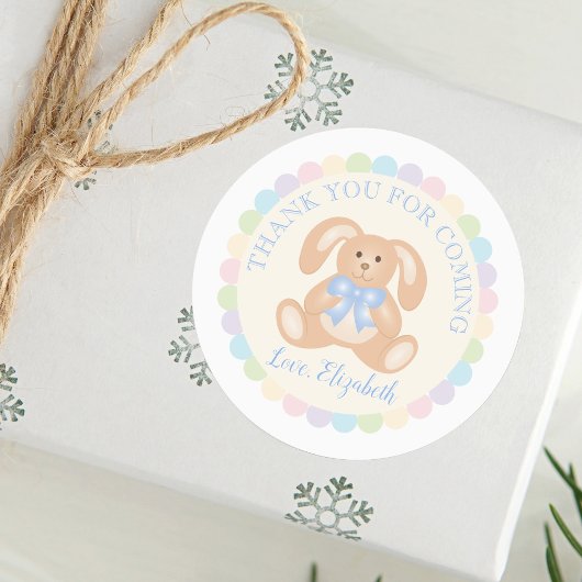 Elegant Bunny Rabbit kinderen Birthday Party Dank Labels