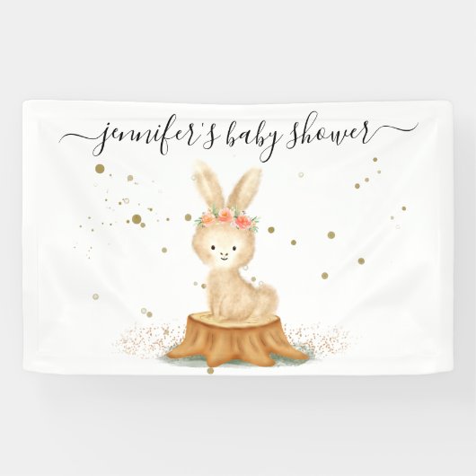 Elegant Bunny Rabbit wildlife farm forest animal Spandoek (Horizontaal)