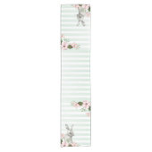 Elegant Bunny striped design Korte Tafelloper (Voorkant)