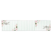 Elegant Bunny striped design Korte Tafelloper (Horizontaal)