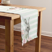 Elegant Bunny striped design Korte Tafelloper (Voorbeeld)