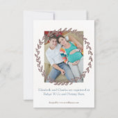 Elegant Bunting - 3x5 Couple's Baby shower Kaart (Achterkant)