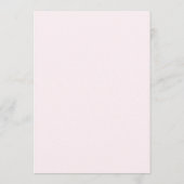 Elegant Burgandy Dusty Roos Bloemenbruiloft Menu (Achterkant)