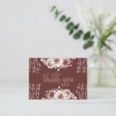 Elegant Burgundy Agate Folie Invitation Briefkaart (Staand voorkant)