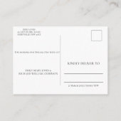 Elegant Burgundy Agate Folie Invitation Briefkaart (Achterkant)