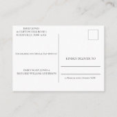 Elegant Burgundy Agate Folie Invitation Briefkaart (Achterkant)