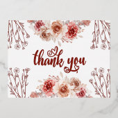Elegant Burgundy Agate Folie Invitation Briefkaart (Voorkant)