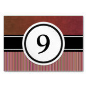 Elegant Burgundy and Black Custom Kaart (Achterkant)