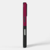 Elegant Burgundy and Black Monogram Case-Mate iPhone Case (Achterkant / Rechts)