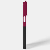 Elegant Burgundy and Black Monogram Case-Mate iPhone Case (Achterkant / Rechts)