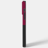 Elegant Burgundy and Black Monogram Case-Mate iPhone Case (Achterkant / Links)