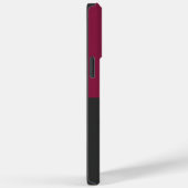 Elegant Burgundy and Black Monogram Case-Mate iPhone Case (Achterkant / Rechts)