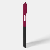 Elegant Burgundy and Black Monogram Case-Mate iPhone Case (Achterkant / Rechts)