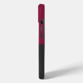 Elegant Burgundy and Black Monogram Case-Mate iPhone Case (Achterkant / Links)