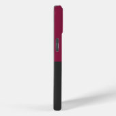 Elegant Burgundy and Black Monogram Case-Mate iPhone Case (Achterkant / Rechts)