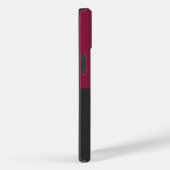 Elegant Burgundy and Black Monogram Case-Mate iPhone Case (Achterkant / Rechts)