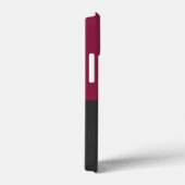Elegant Burgundy and Black Monogram Case-Mate iPhone Case (Achterkant / Rechts)