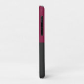 Elegant Burgundy and Black Monogram Case-Mate iPhone Case (Achterkant/links)