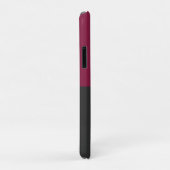 Elegant Burgundy and Black Monogram Case-Mate iPhone Case (Achterkant/rechts)