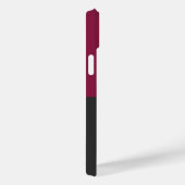 Elegant Burgundy and Black Monogram Case-Mate iPhone Case (Achterkant / Rechts)