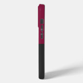 Elegant Burgundy and Black Monogram Case-Mate iPhone Case (Achterkant / Links)
