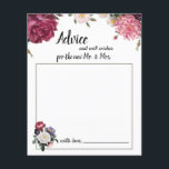 Elegant Burgundy and Pink Flowers Advice Kaart<br><div class="desc">Het Elegant Grace bruiloft collectie is een prachtige,  romantische en luxe set bloemetjes. Pas onze prachtige kantoorbenodigdheden snel en eenvoudig aan met uw gebeurtenisgegevens. Druk op de knop Aanpassen. Het coördineren van de florale achterkant is inbegrepen. Overeenkomende objecten om je collectie te voltooien zijn beschikbaar in onze Zazzle winkel!</div>
