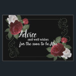 Elegant Burgundy and Pink Flowers Advice Kaart<br><div class="desc">Het Elegant Grace bruiloft collectie is een prachtige,  romantische en luxe set bloemetjes. Pas onze prachtige kantoorbenodigdheden snel en eenvoudig aan met uw gebeurtenisgegevens. Druk op de knop Aanpassen. Het coördineren van de florale achterkant is inbegrepen. Overeenkomende objecten om je collectie te voltooien zijn beschikbaar in onze Zazzle winkel!</div>