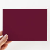 Elegant Burgundy Birthday Cake Party Kaart