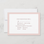 Elegant Burgundy Blush Botanical Lace Wood RSVP (Achterkant)