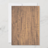 Elegant Burgundy Blush Botanical Rustic Wedding Kaart (Achterkant)