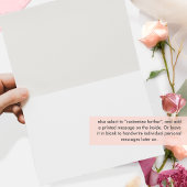 Elegant Burgundy Blush en Pink Floral Folded Bedankkaart