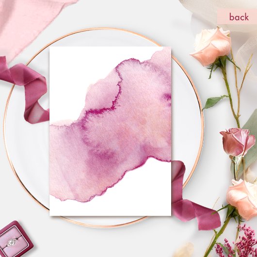 Elegant Burgundy Blush en Roze Geometrische Floral Kaart