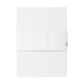 Elegant Burgundy Blush Floral Roses Wedding Uitnodigingen Wikkel (Achterkant Voorbeeld)