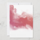 Elegant Burgundy, Blush, Peach Botanical Weddensch Kaart (Achterkant)