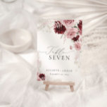 Elegant Burgundy Blush Pink Roses Floral Wedding Kaart<br><div class="desc">De combinatie van moderne, elegante en trendy elementen creëer een mooie en unieke esthesie die zeker elke trouwgast onder druk zal zetten. Het gebruik van waterverf om Bourgogne en Dusty Pink Roses Floral en pampas gras creëer een zacht en romantisch gevoel te laten zien, terwijl de opname van elegante kalligrafie...</div>
