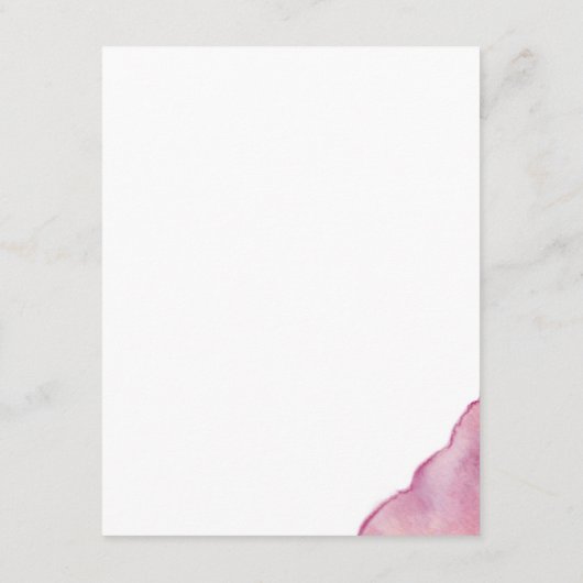 Elegant Burgundy Blush Pink Weddenschap Details Informatiekaartje (Achterkant)