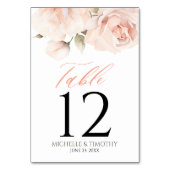 Elegant Burgundy Blush Waterverf Floral Wedding Kaart (Achterkant)