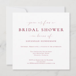 Elegant Burgundy Classic Vrijgezellenfeest Kaart