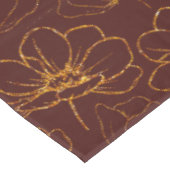 Elegant Burgundy en Gold Floral Table Cloth Tafelkleed (Gekanteld)
