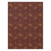 Elegant Burgundy en Gold Floral Table Cloth Tafelkleed (Voorkant)