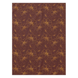 Elegant Burgundy en Gold Floral Table Cloth Tafelkleed