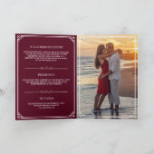 Elegant Burgundy en White Monogram Wedding (Binnen)