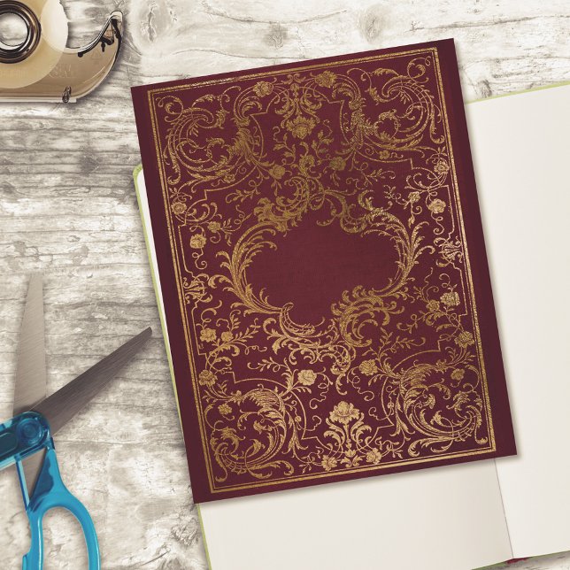 Elegant Burgundy Faux Leather Scrapbook (Creator heeft geüpload)