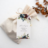 Elegant Burgundy Floral Blooms & Greenery wedding Cadeaulabel