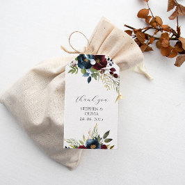 Elegant Burgundy Floral Blooms & Greenery wedding Cadeaulabel