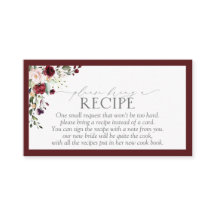 Elegant Burgundy Floral, breng alsjeblieft een rec