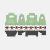 Elegant Burgundy Floral Designer Bedankdoosjes (Uitgevouwen)