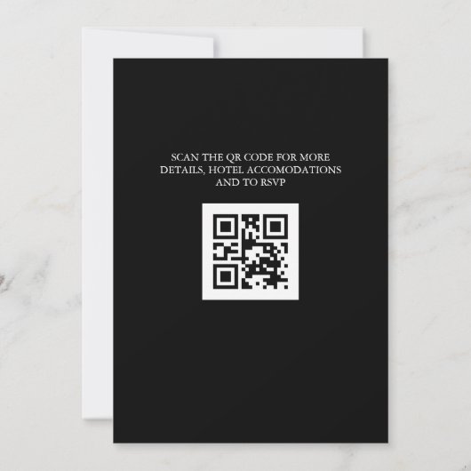 Elegant Burgundy Floral helemaal in één bruiloft Kaart (Achterkant)