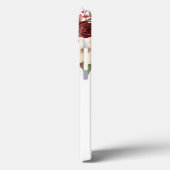 Elegant Burgundy Flowers Case-Mate iPhone Case (Achterkant / Links)