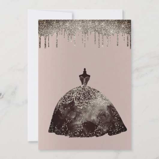 Elegant Burgundy Glitter Spark Sweet 16 Birthday Kaart (Achterkant)